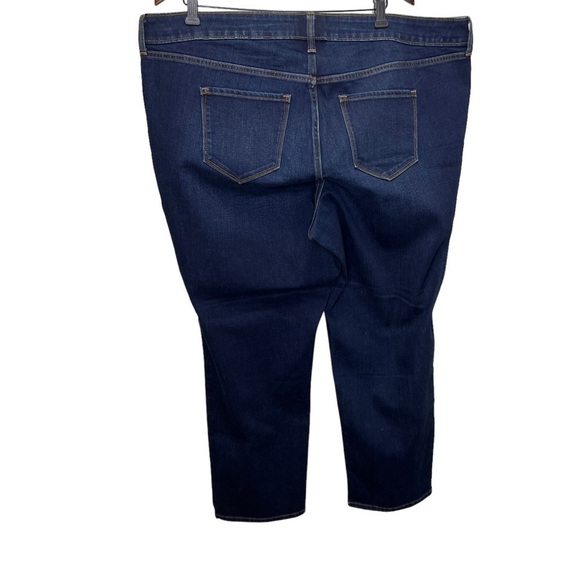 Old Navy Power Straight Leg Jeans Dark Wash Size 22 - Picture 2 of 9
